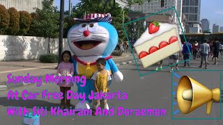 Jalan-jalan in Car Free Day Sunday Morning  (❦ ᴗ ❦ ✿) Jakarta ✿ Ondel-ondel