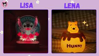 Lisa or Lena || Stitch Vs Pooh || #lisa #lena #lisaandlena #viral #trending