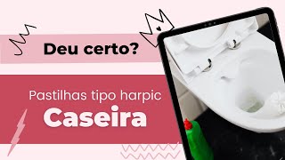 Pastilha em gel para banheiros tipo harpic