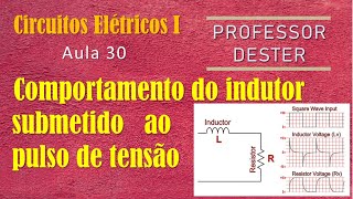 Comportamento do indutor quando submetido ao pulso de tensão | resposta do circuito RL