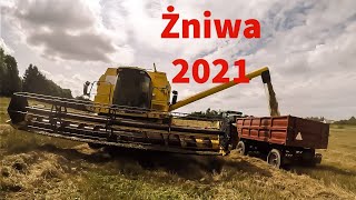 ☆Żniwa 2021☆wtopa kombajnu☆Newholland tx68 plus & John deere 7710☆