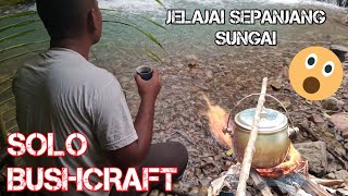 Jelajahi alam sepanjang sungai || SOLO BUSHCRAFT.