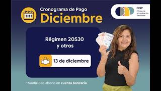 CRONOGRAMA DE PAGO DE PENSIONES - DICIEMBRE 2024