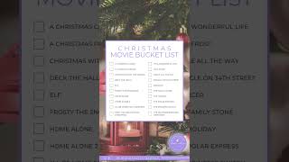 Christmas movie bucket list