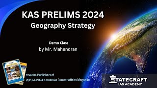 KAS Prelims 2024 -Geography Strategy FREE Class in Kannada by Mahendra Sir