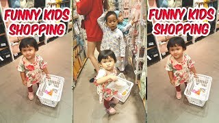 Funny Kids Shopping at the Supermarket | Anak Kecil Lucu Belanja di Supermarket