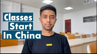 Classes Started in China/ Students life in China/Study in China/ Pakistani student in China