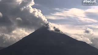 Actividad del Volcán de Colima 8 de Julio de 2015