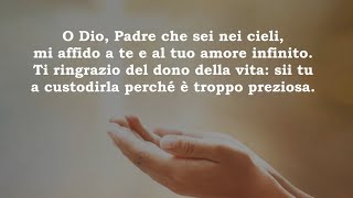 Preghiera del Giovane -  " Amato Padre, custodisci i miei pensieri, abita nel mio cuore"