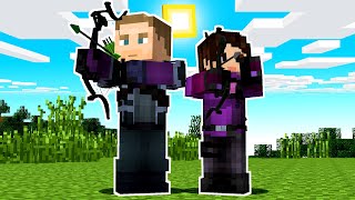 I beat Minecraft as Hawkeye