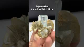 "Oceanic Dreams! 46g Aquamarine & Mica combo from Skardu, Pakistan 🇵🇰🤩