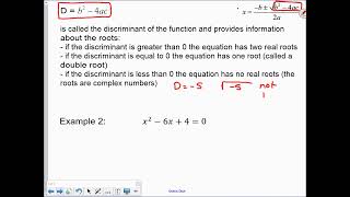 2D 8-9 E Quadratic Formula