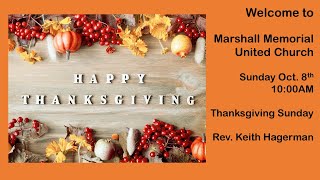 Oct. 8, 2023: Thanksgiving Sunday with Rev. Keith Hagerman