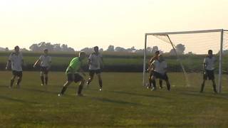 Jensen - waiting for the corner kick