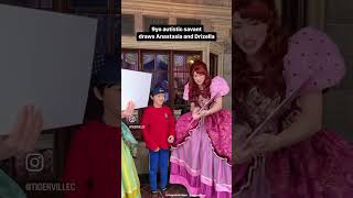 10yo Autistic Boy SHOCKS Anastasia and Drizella at Magic Kingdom #shorts