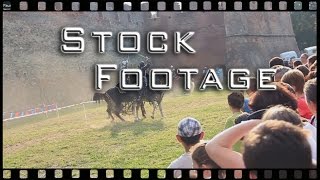 Free Stock Footage - Traditional - knights, chivalry, medieval, horse, sword fight, Fagaras Citadel