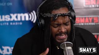 AJ McQueen freestyling spits bars live on Sway In The Morning