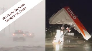 Hurricane Nicholas, Storm Surge/Flooding, Category 1 Storm Damage - Matagorda, Texas