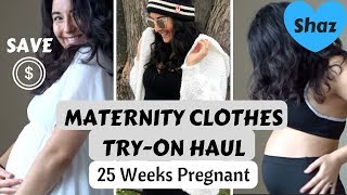 MATERNITY CLOTHES TRY ON HAUL | First Order from Pink Blush