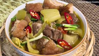 Vietnam Mama Cooking/ Dưa cải heo quay món ngon không thể bỏ qua , trong thực đơn cuối tuần