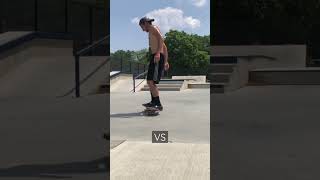 Fakie vs nollie hard flip? | skateboarding