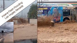 INTENSE Flash Flooding & I-15 Southbound Shuts Down - Las Vegas, Nevada