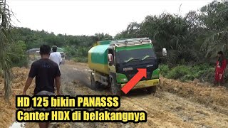 Pembuktian truck canter HDX di jalan off road