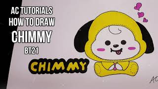 BT21!!! How to Draw Chimmy | BTS Jimin Persona