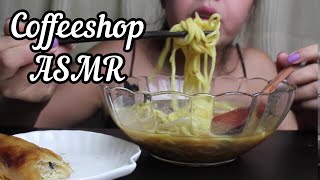 ASMR eating | Coffee shop eats in Singapore | MUKBANG | Mee Soto | Eating sound | 먹방 | No Talking