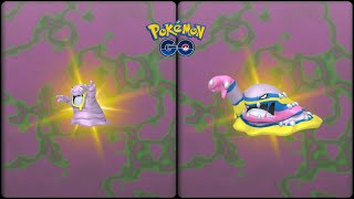 Pokemon Go: Evolving Shiny Alola Grimer into Shiny Alola Muk