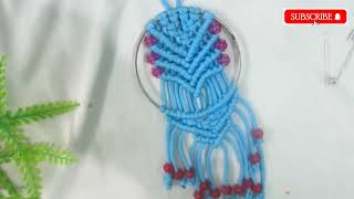 How To Make Macrame Mini Dream Catcher for beginners//Diy