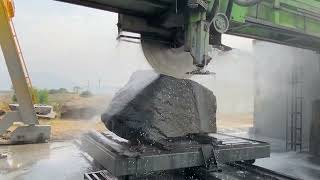 Incredible Work || Big Stone Cutting Machine || How To Make Marble #marble