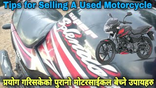 Thinking of selling your Motorbike?  How to Sell a Used Motorcycle? Tips to Sell your Motorcycle.