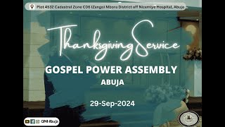 Thanksgiving Service | Sep. 29, 2024