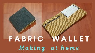 Denim  wallet | men's purse | wallet  making  at home  | diy purse