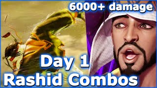 Rashid day 1 useful and practical combos for Street Fighter 6