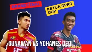 GRAND FINAL,  YOHANES DEDI VS GUNAWAN, Open Turnamen Ketua DPRD