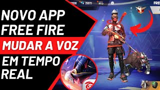 NOVO APLICATIVO! COMO MODIFICAR A VOZ NO FREE FIRE PELO CELULAR ATUALIZADO EM TEMPO REAL