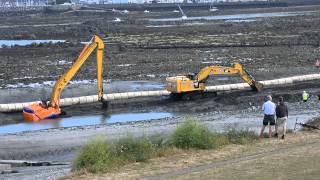 Contractor Van Oord attempts to recover excavator in Guernsey