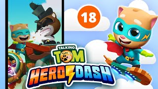 Boos batle 😼✊Defeat the Raccoon Boos in one run 🦝❌ Talking Tom Hero Dash 😼 part #18 Gameplay