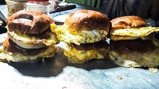 Special Egg Burger | The Cheapest Egg Burger in Dhaka | Street Food Dim Burger | Tasty Food Ranger