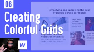 Creating Colorful Grid Sections - Ep 06 (Urdu / Hindi)