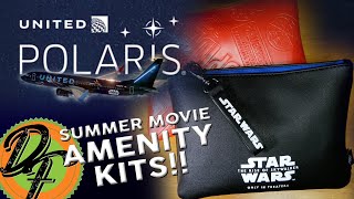 United Airlines Polaris Star Wars and Spider-Man Amenity Kits!