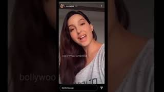 Nora fatehi instagram story