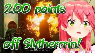 Miko repeats the Slytherin point reduction move in one class [hololive/ Eng sub]