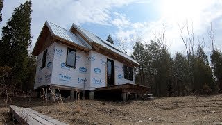 Off Grid Cabin Build - Homemade Ash Flooring - Cabin Life