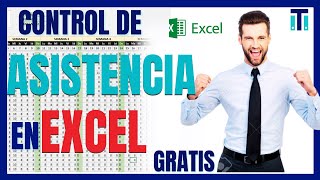 Control de asistencia de personal en Excel 2024 | Excel con macros GRATIS