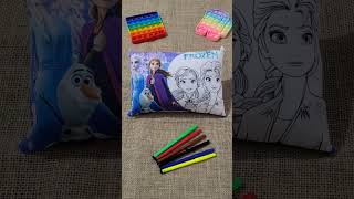 Almofada para colorir - Hulk, Homem Aranha, Mickey, Princesas, Barbie, Minnie, Mundo Bita, Frozen