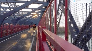 Biking over 2 bridges!