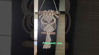 Macrame owl #macrameowl #shorts #viralvideo #macramecrafts #macramecreation #owl #diystyle